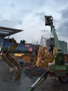 Vianočný stromček - prenájom plošín Aupark Košice